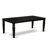 9 Piece Dining Room Table Set Includes a Rectangle Kitchen Table with Butterfly Leaf and 8 Dining Chairs, 42x84 Inch, Black-1081215568-1081215596-1081215599