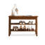 Banc à langer tout en bois brun-486385479