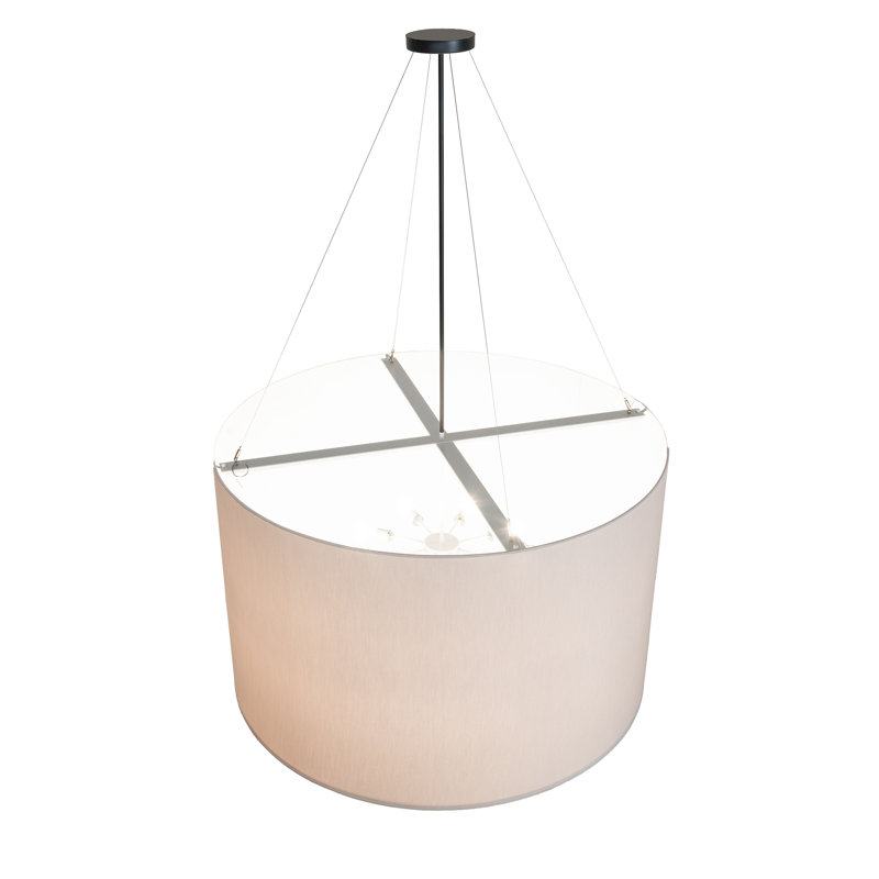 48" Wide Cilindro Natural Textrene Pendant