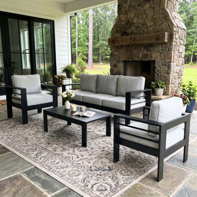 Alturas Standalone Product 4 Piece Sofa Seating Group With Cushions