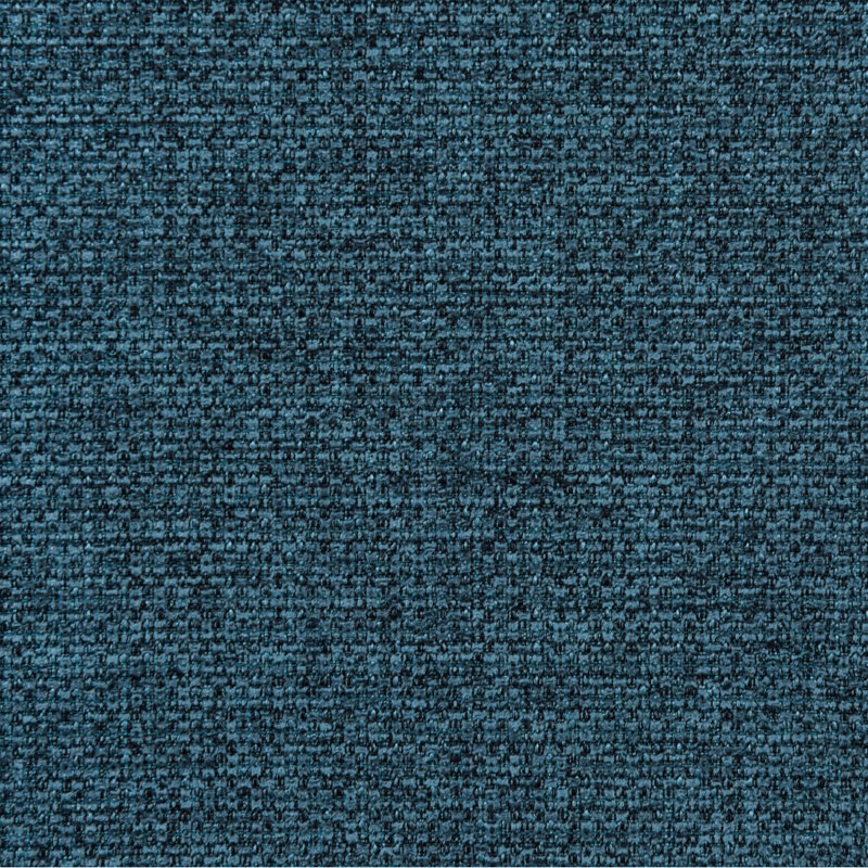 Banc rembourré en tissu capitonné bleu paon, Bleu paon