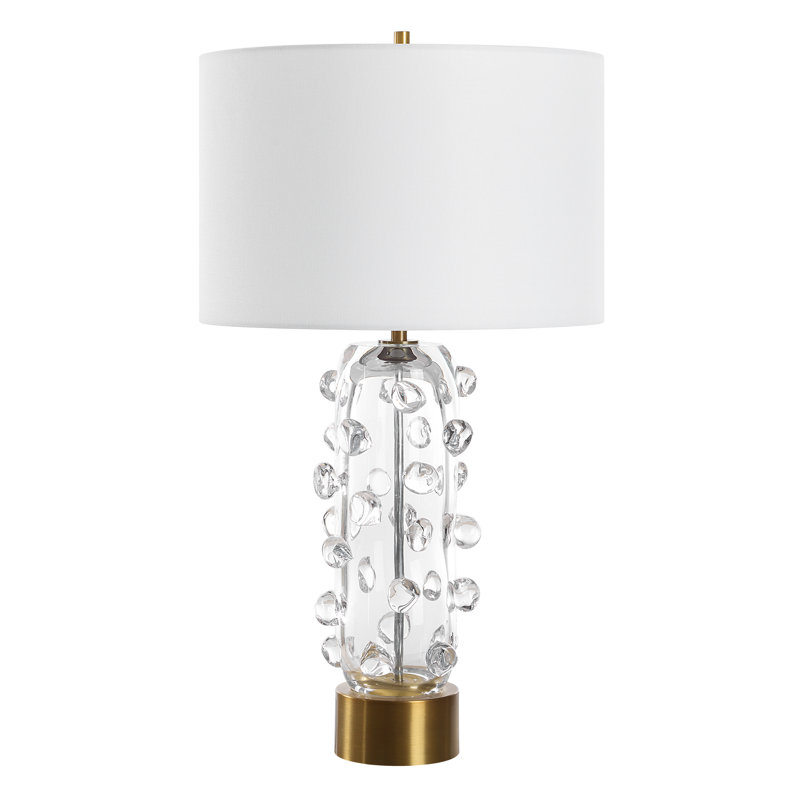 Lampe de table en verre Uttermost Aura