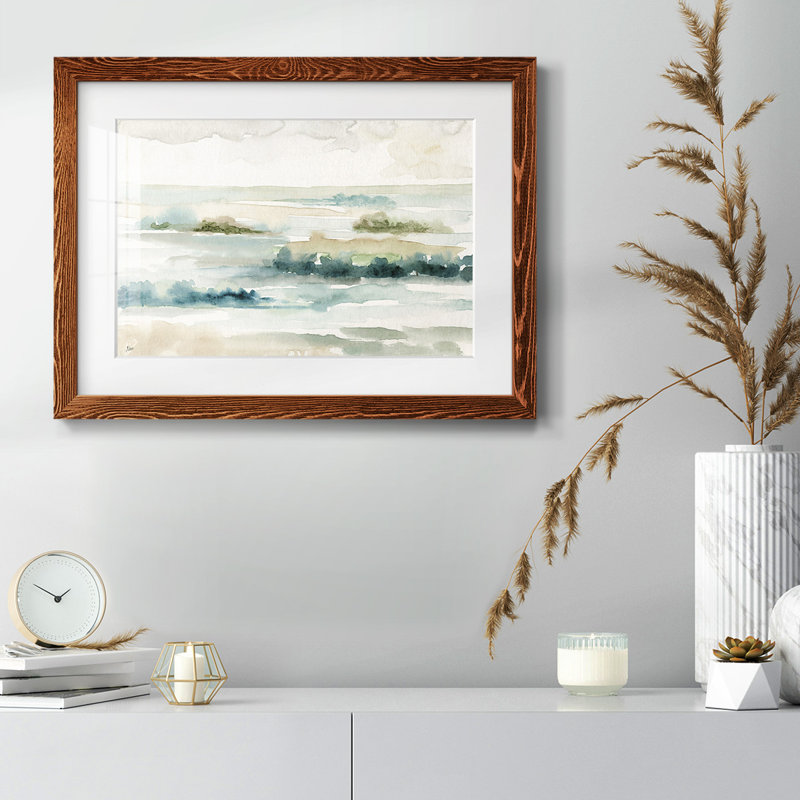 Panorama pastel encadré sur papier, Érable, H 26 po x l 38 po