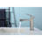 1 Hole Gray Sink Tap, 1.5/Gpm, Zinc, Deck Mounted Modern Lever Handle Construction Design-121676042