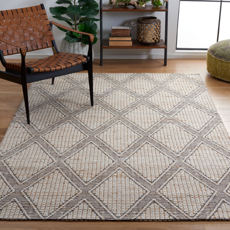 Bucknor Hand Loomed Performance Geometric Rug, Rectangle 4' x 6'