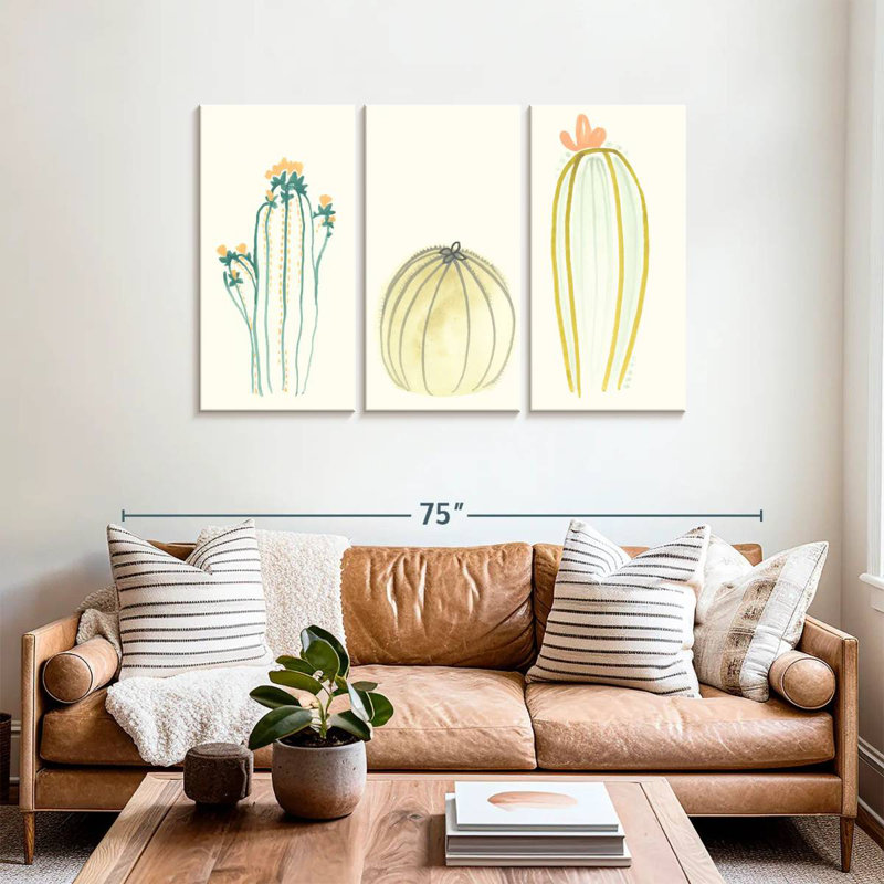 Harnek Funky Succulents IV, H 36 po x l 57 po
