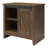 Alton Nightstand with Sliding Barn Door and 4 Shelves-537654132