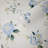 floral Wallpaper rolls blue flowers rustic white cream faux textile 3D