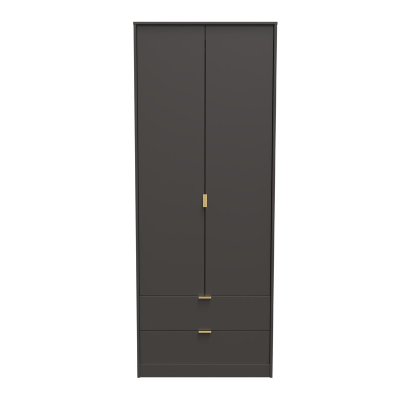Turah Manufactured Wood Wardrobe, Graphite