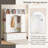 Hall Tree With Hooks And Adjustable Shelves-1116806398
