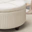 Repose-pieds rond avec rangement en velours Bula-943753751
