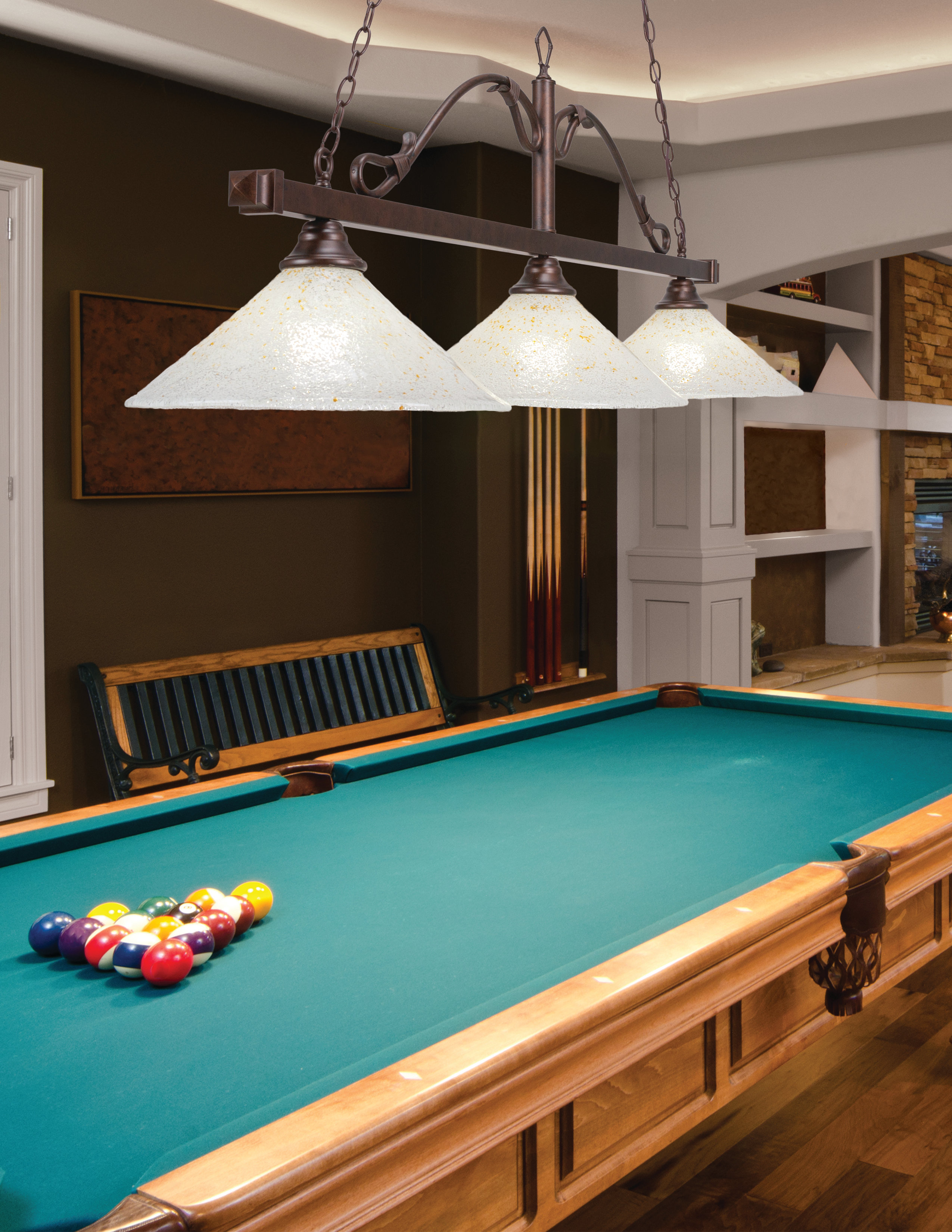 Pool table store light bulb wattage