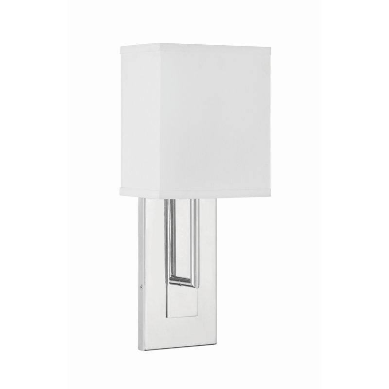 Trionna Armed Sconce, 15" H x 6.5" W x 4" D, Polished Nickel