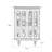 Nut-brown Solid Wood + Tempered Glass Display Cases