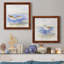 Oiseaux de rivage croquis I - ensemble de 2 peintures sur toile encadrées-1420875548-1420875549