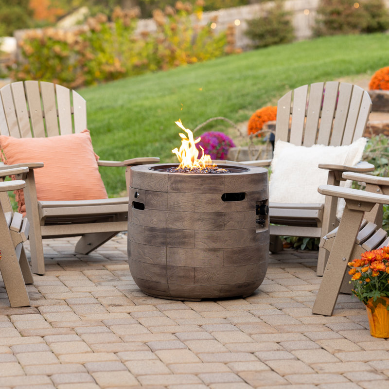 Oak Barrel Fire Pit