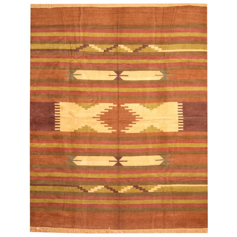 Barkhamsted Wool Striped Indoor Rug, Rectangle 8' x 10'