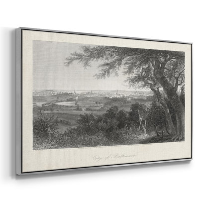 City of Baltimore, toile tendue avec châssis