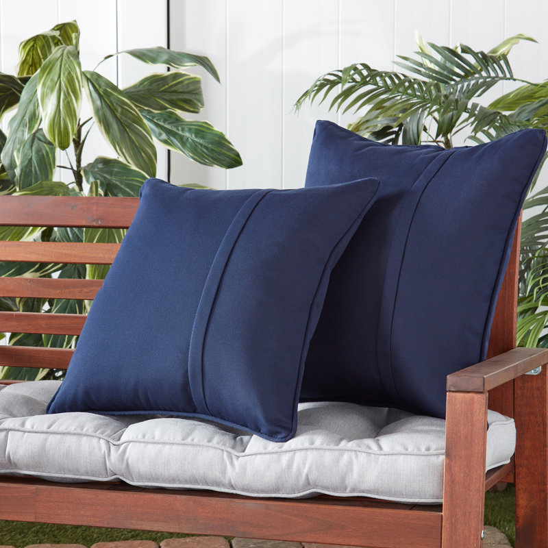  Coussin Sunbrella, Toile bleu marine, Ensemble de 2