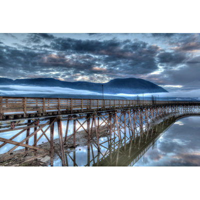 Salmon Arm Wharf - Wrapped Canvas Print