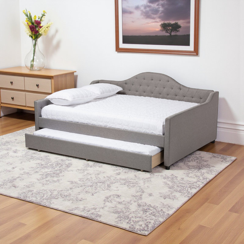 Jaileigh Upholstered Daybed, Full/Double, Gray