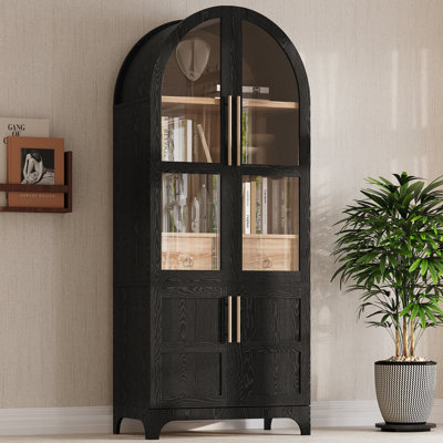 Display Cabinet With Tempered Glass Door