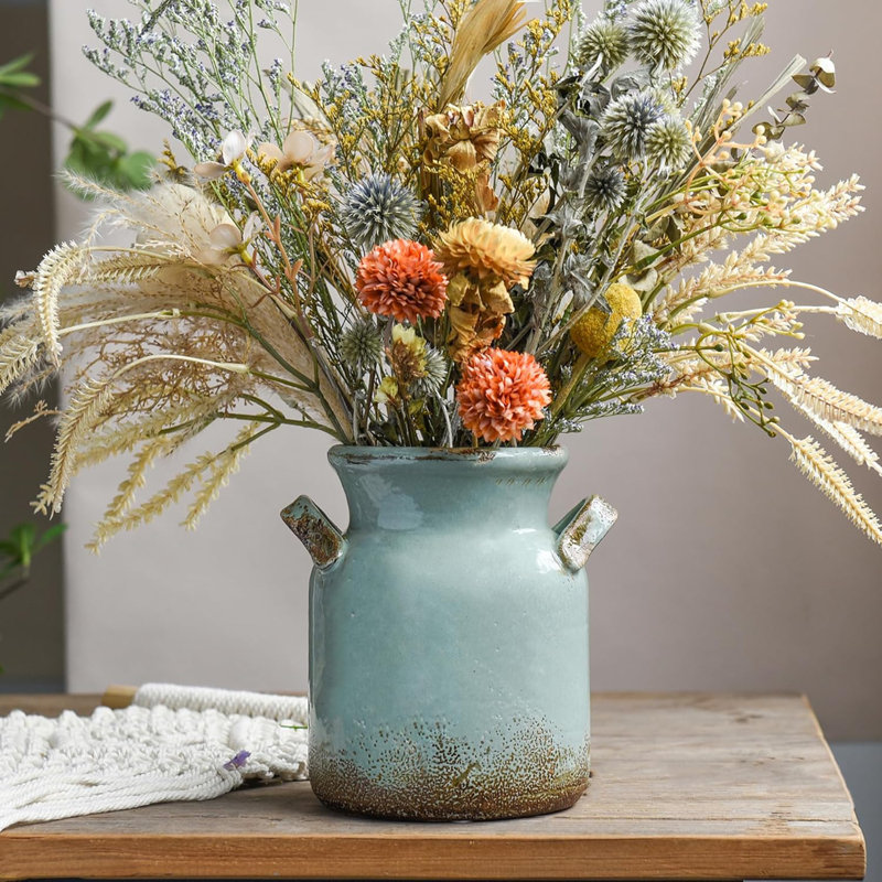 Jenecke Ceramic / Porcelain Table Vase, Blue