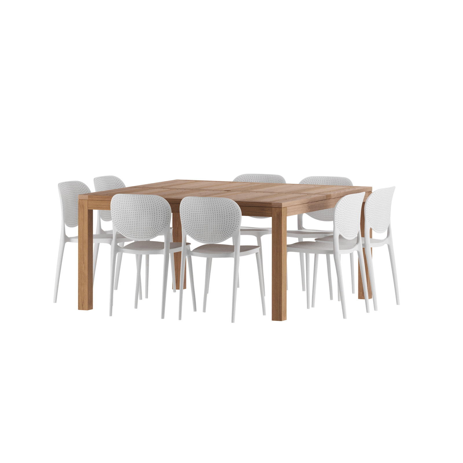 Anautica Square 8 - Person Outdoor Dining Set