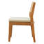 Ensemble de 2 chaises de salle à manger d'extérieur empilables avec coussins Barton
