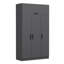 Armoire moderne moderne anthracite avec nombreuses tablettes, 53,1 po x 100,4 po x 20,5 po | 100% panneau de particules enduit de mélamine, épaisseur: 0,7 pouce | Conception élégante pour un rangement efficace dans la chambre ou le bureau-1502532706-1502532705
