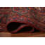 Tapis floral rouge 10 x 13