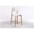 Set Of 2 Counter Height Bar Stools – Upholstered Beige Modern Barstools With Metal Legs For Kitchen & Dining