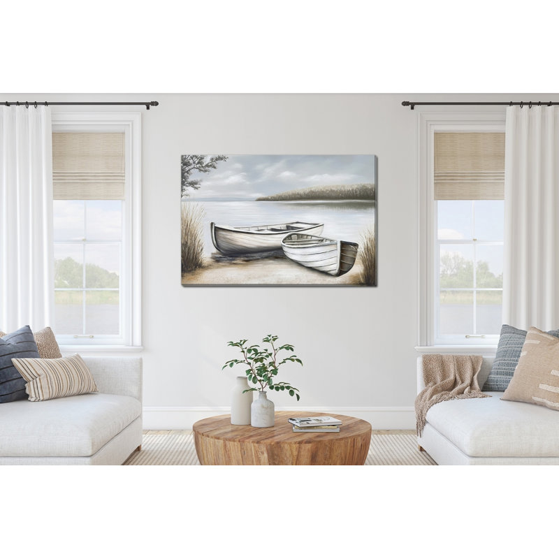 «Quiet Canoes», art mural sur toile