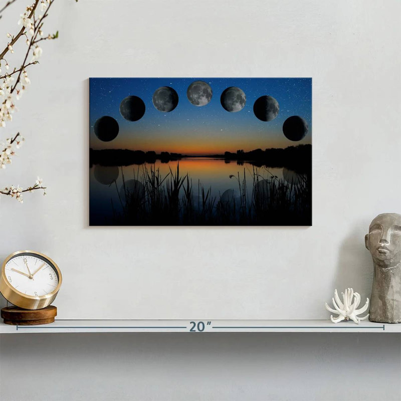 Oberle Lunar Phase Sequence, 8" H x 12" W