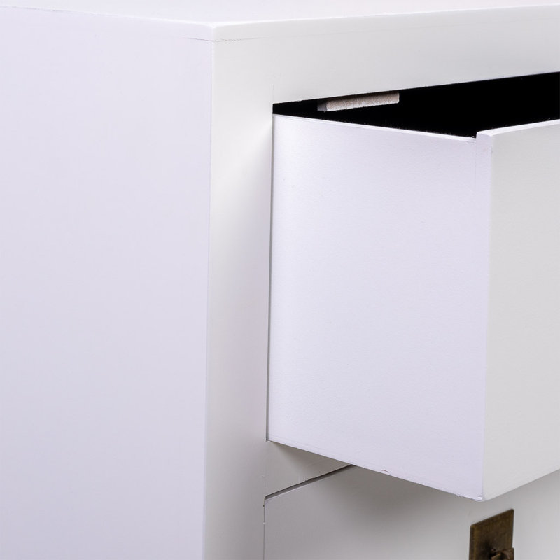 Brocha 45cm W Manufactured Wood Bedside Table