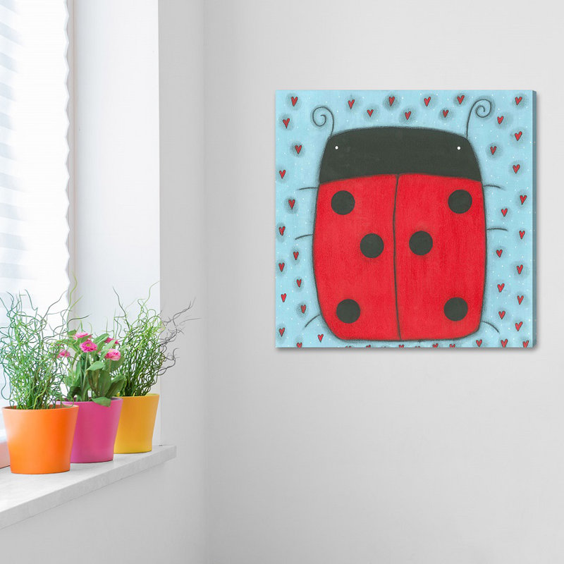 Ladybird by Marmont Hill - Wrapped Canvas Painting, 81cm H x 81cm W