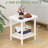 Outdoor Side Table 2 Tier Outdoor Table For Adirondack Side Tables For Outside Or Indoor Bamboo End Table For Pool Porch Weather Resistant Easy Maintenance
