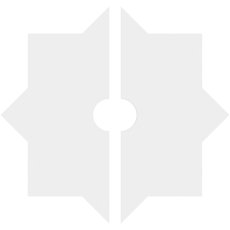 Médaillon de plafond contemporain 20 po x P 3 po x P 11 po x P 1 po Axel, H 1 po x l 20 po x P 20 po