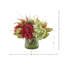 Fall Hydrangea and Heather Arrangement in Decorative Vase