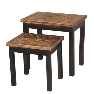 Ensemble de 2 tables gigognes Wovenwood