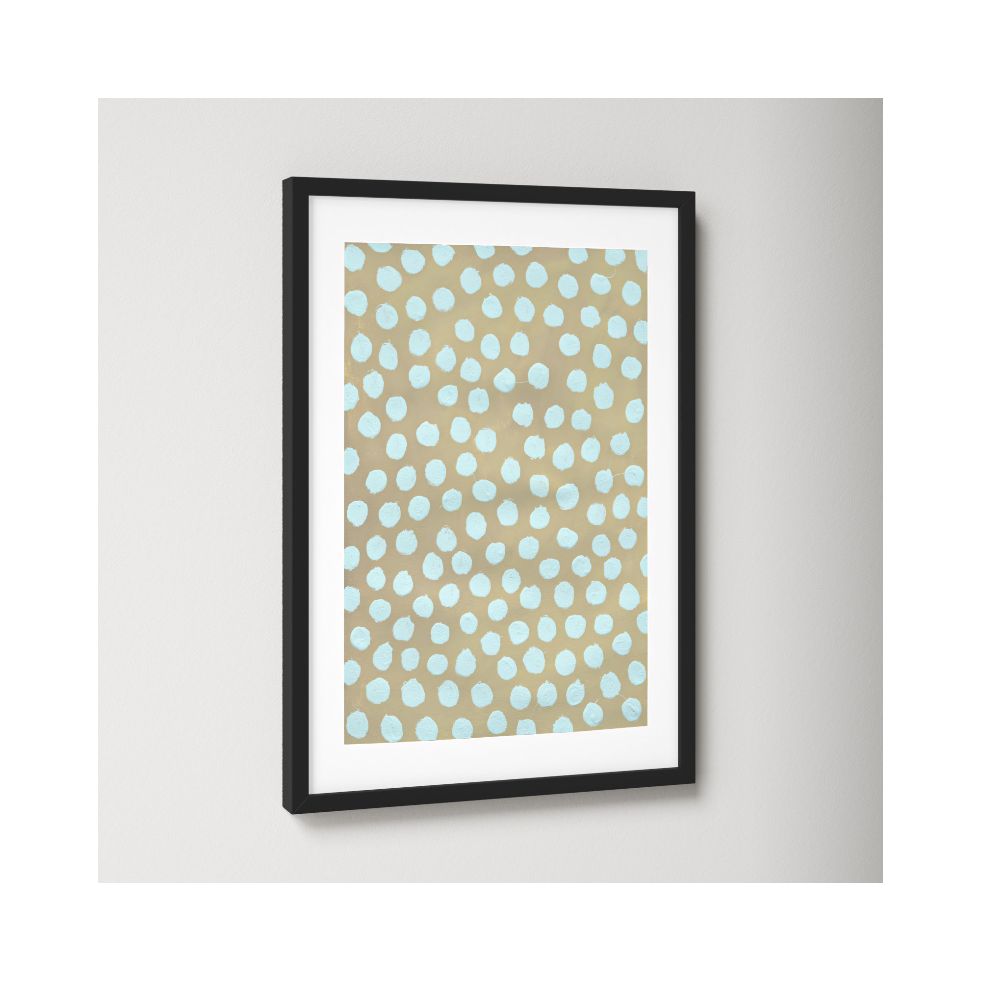 Cloud On Khaki by Michela Sorrentino, Black, 20" H x 14" W x 1.25" D