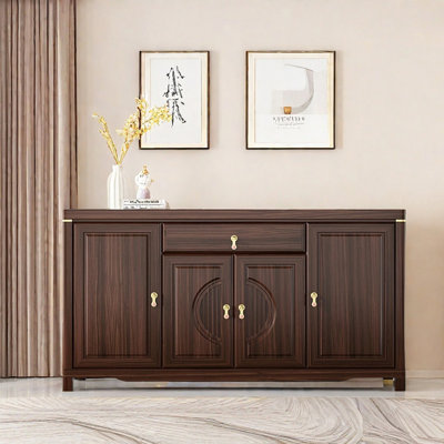 Buffet en bois massif de style simple