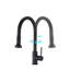 Robinet de cuisine rétractable en acier inoxydable avec douchette-126749139