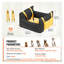 Siège d'appoint pour chien de qualité supérieure pour petits chiens - Lit de voyage pour animal portable avec sangle de sécurité et poche de rangement