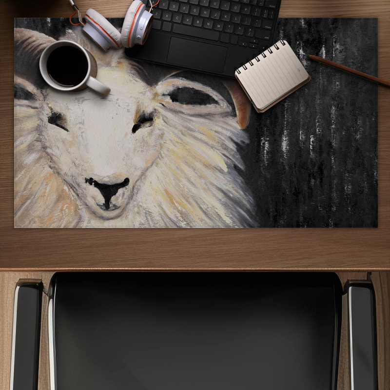 Bushy ram - 14.00"x24.25" Desk mat