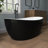 Tidal 60'' Acrylic Freestanding Tub Freestanding Soaking Bathtub-124883378