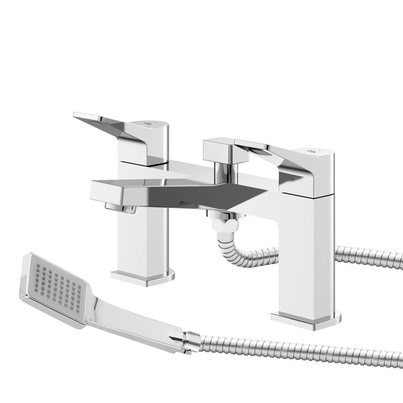 Soar 2 Handle Deck Bath Shower Mixer Bath Filler with Diverter