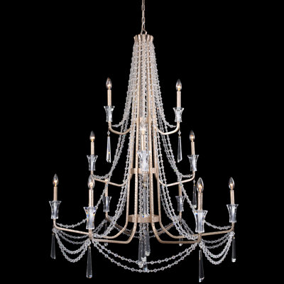 Lustre en cristal 3 lumières Barcelona - 3 lumières - Transcend argent