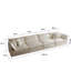 Fauteuil en bois 4 chenille - tissu respirant, atmosphère relaxante 4 places avec accoudoirs et support