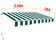 Dakota Fields 250cm W x 200cm D Fabric Cover Retractable Patio Awning